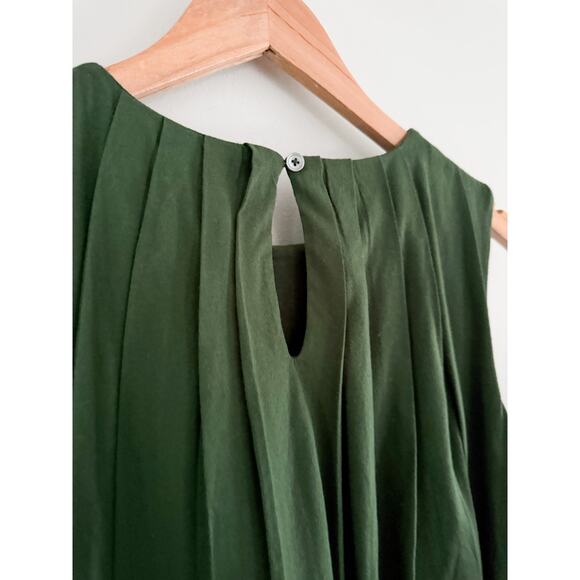 Madewell | NWT | Sleeveless Crewneck Bubble Top Summit Green | Sz XS - Picture 8 of 8